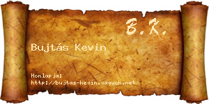 Bujtás Kevin névjegykártya